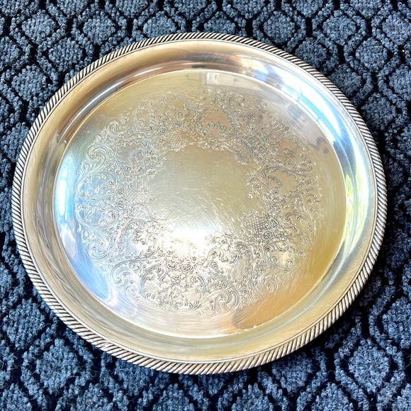 International Silver Company 671 Silver Plated Serving Tray - Picture 1 of 5